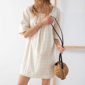 & OTHER STORIES Gathered Check Mini Dress
